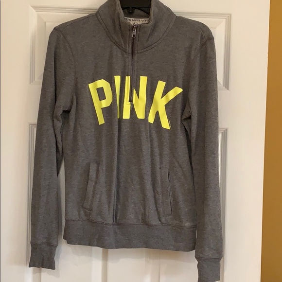 PINK Victoria's Secret Tops - Victoria’s secret PINK half-way zip up PINK Victoria's Secret Tops - Victoria’s secret PINK half-way zip up